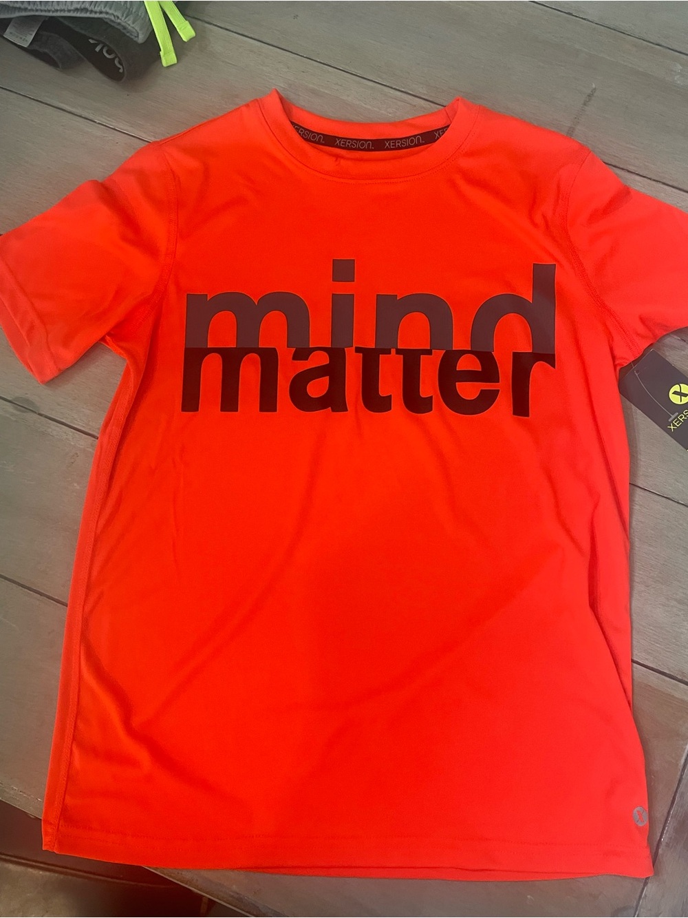 Xersion Bright Orange 'mind matter' Short-Sleeve Performance Tee